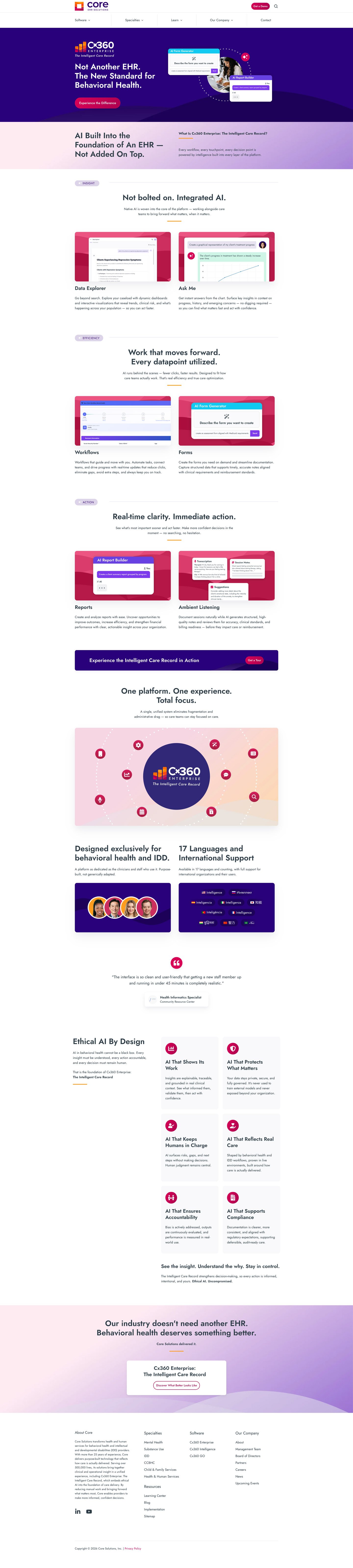 Cx 360 Enterprise | Core Solutions