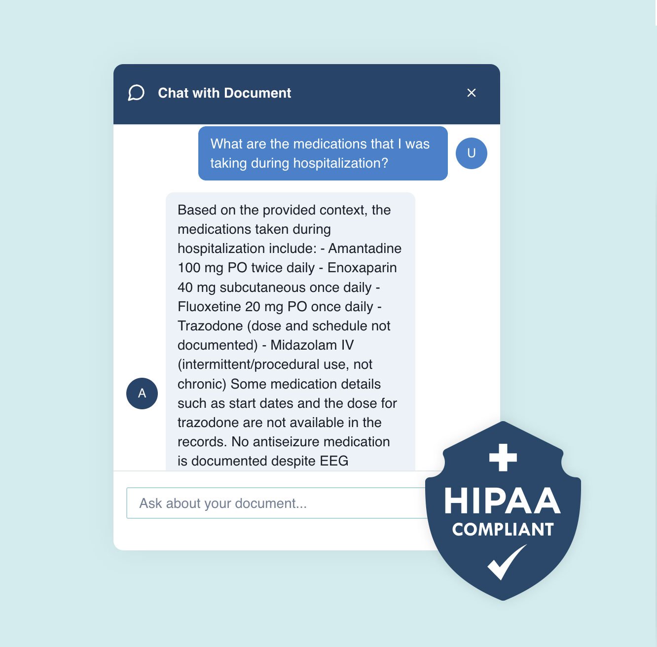 MediClarity Chat with Record