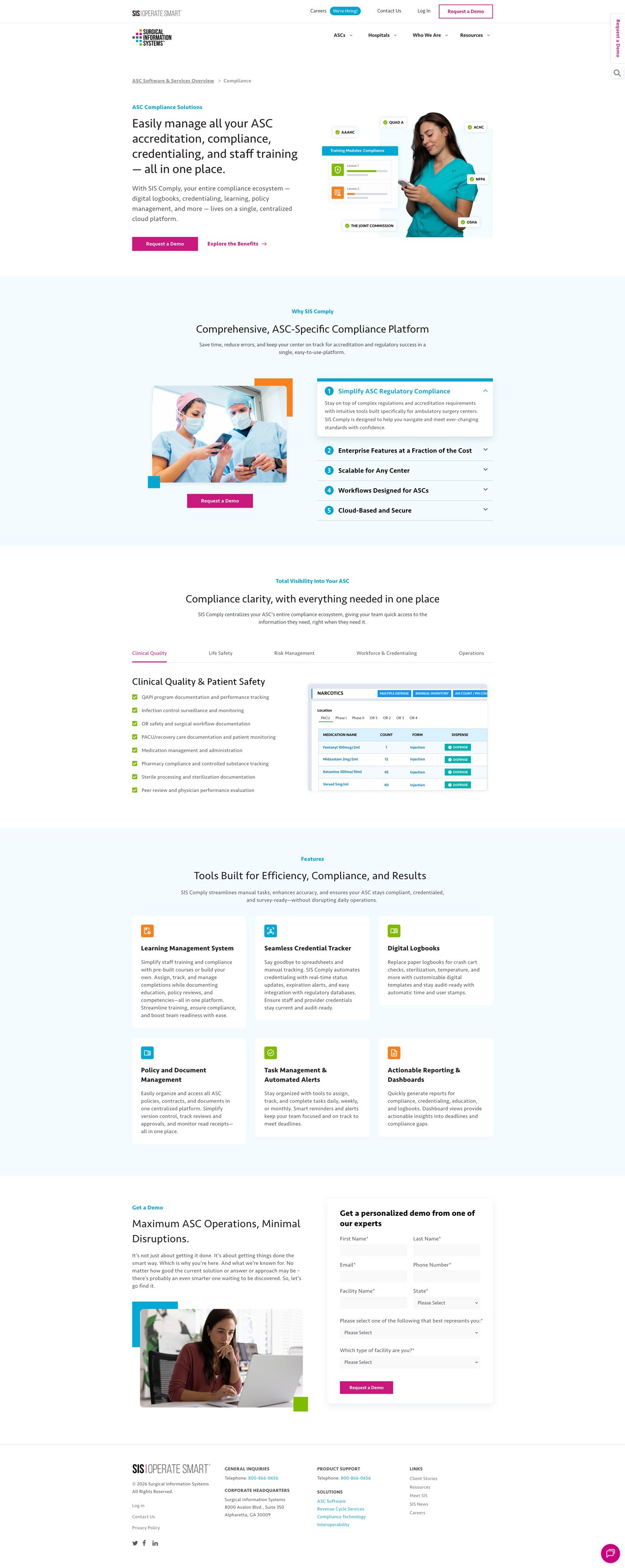 Compliance | Surgical Information Systems