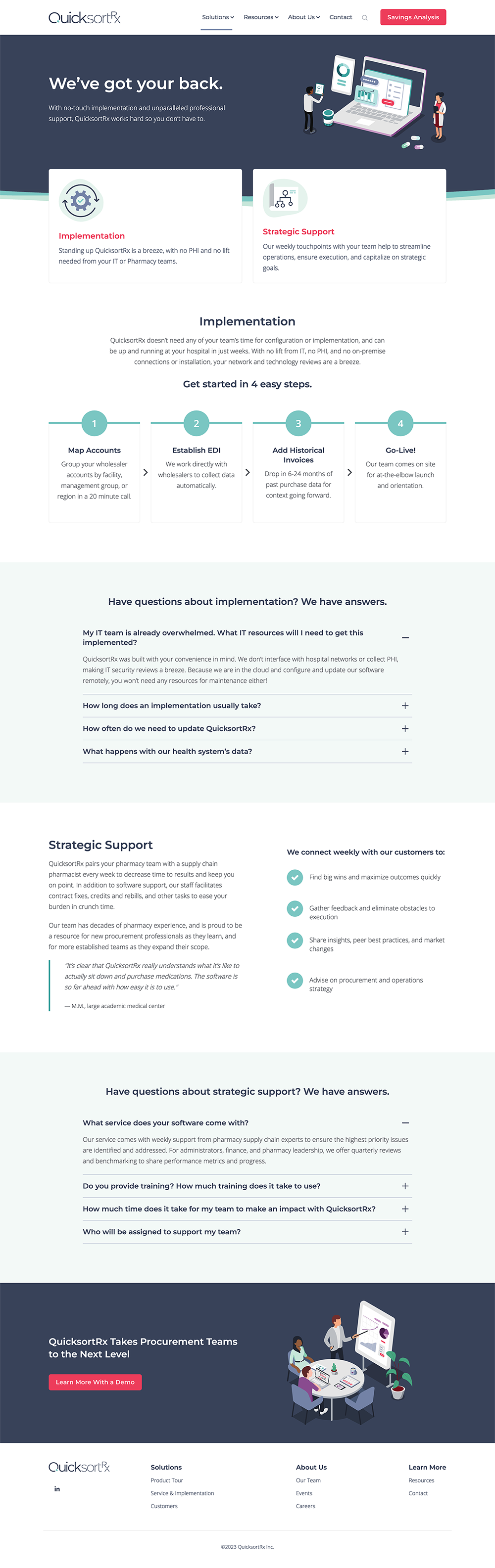 QuicksortRx | Service & Implementation