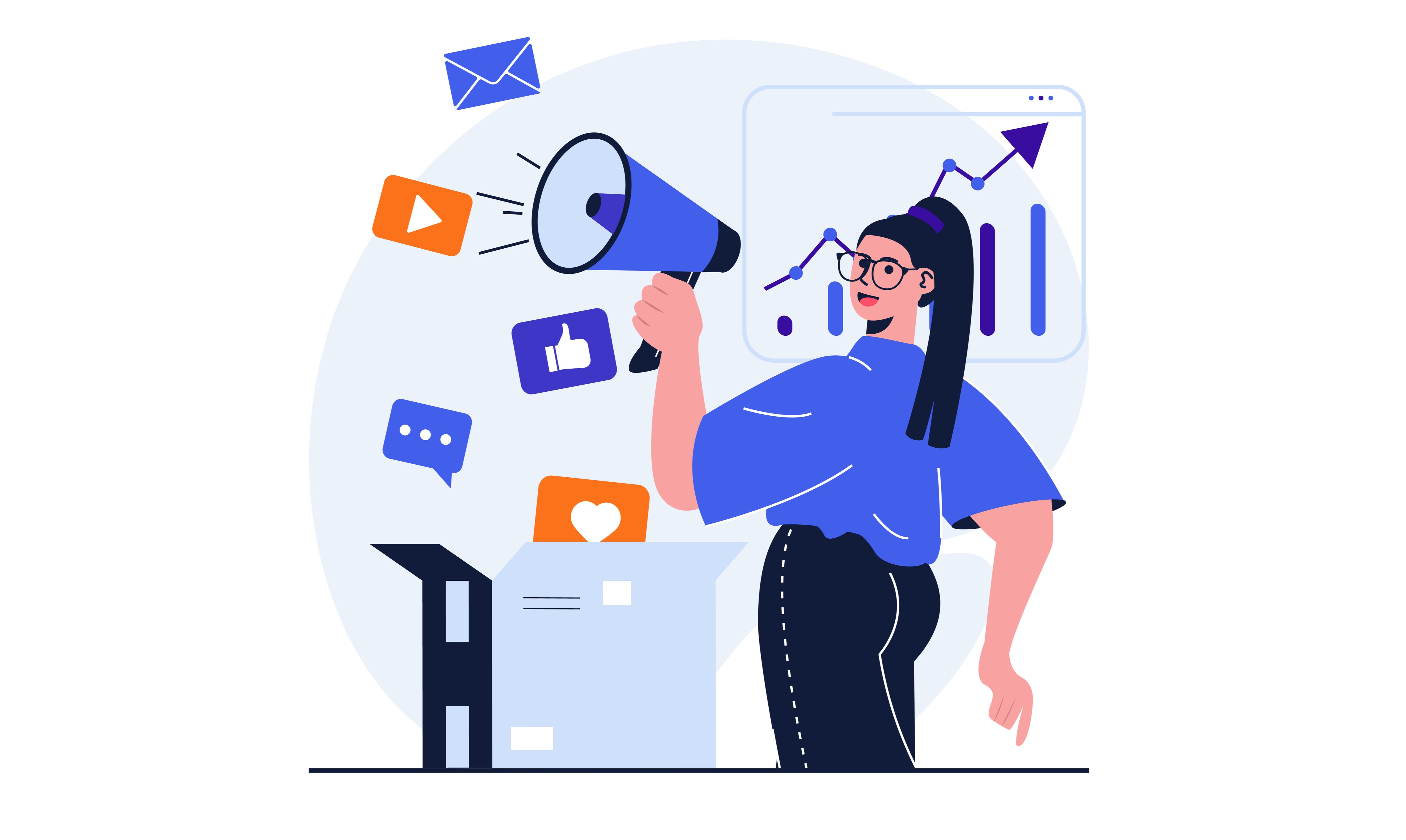 marketing modern flat concept for web banner design.