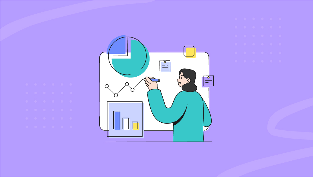 Marketer making a plan